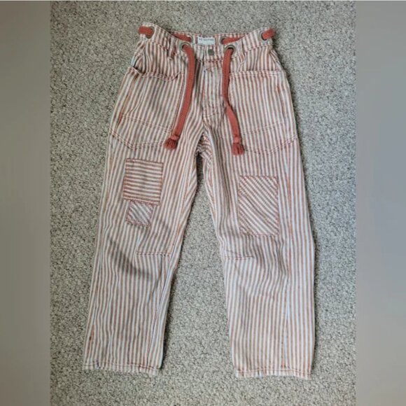 Free People We Are The Free Moxie Railroad Striped Pants Jeans size 24 - Picture 4 of 7